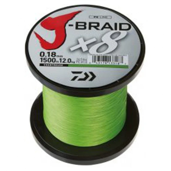 Daiwa J-Braid X8 1500m Chartreuse 1 Daiwa J-Braid X8 1500m Chartreuse