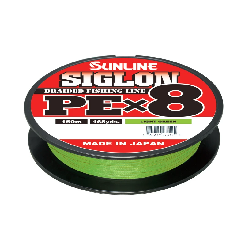 Sunline Siglon PE X8 Braid, Light Green 150m 1 Sunline Siglon PE X8 Braid, Light Green 150m